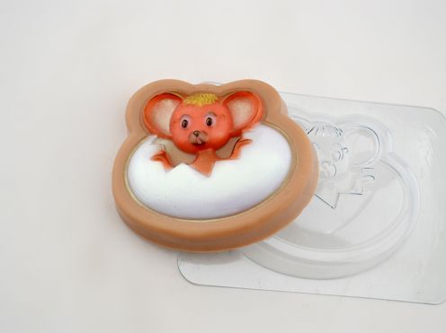 Форма пластиковая для мыла и шоколада " Мышь малыш"