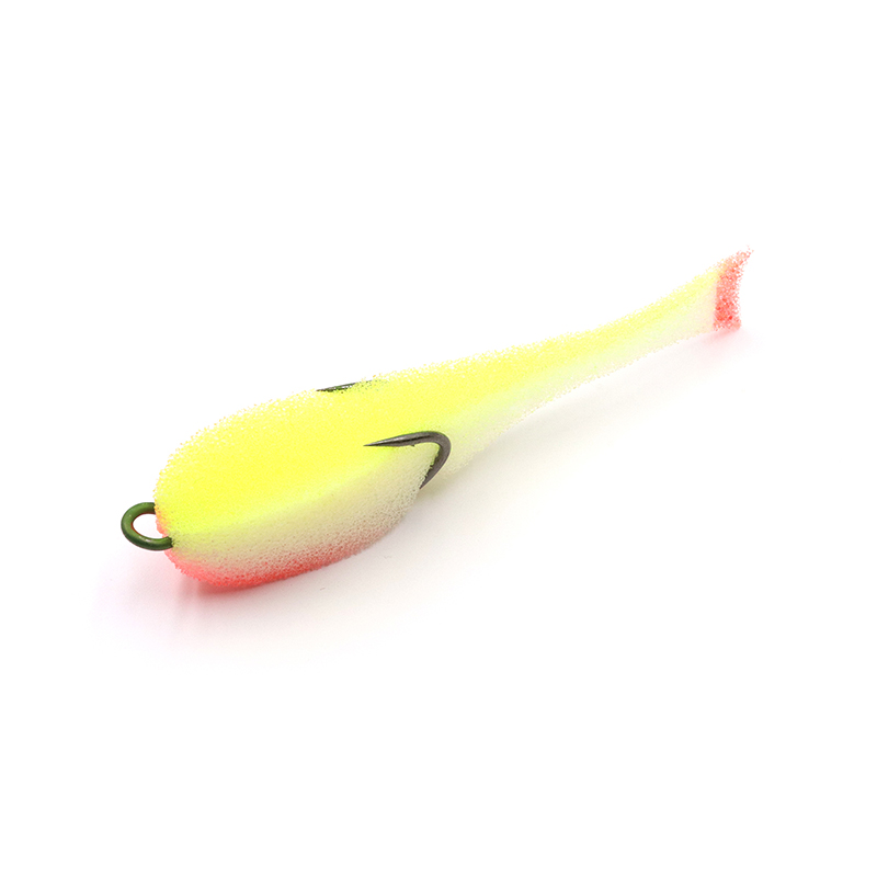 Поролоновая рыбка цвет 16 UV, уп.(5шт.) с двойником
