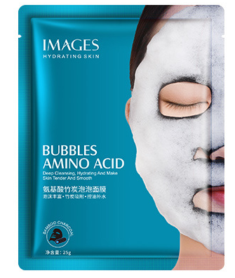 Пузырьковая маска с аминокислотами и бамбуковым углем Images от  «BIOAQUA» .(29688)