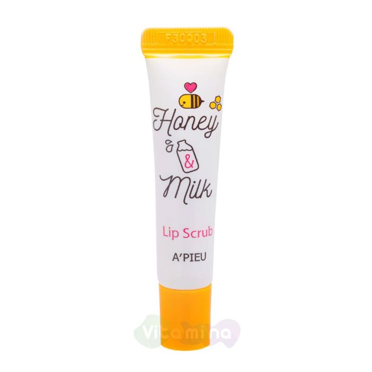 A'Pieu Скраб для губ Honey & Milk Lip Scrub, 8 мл