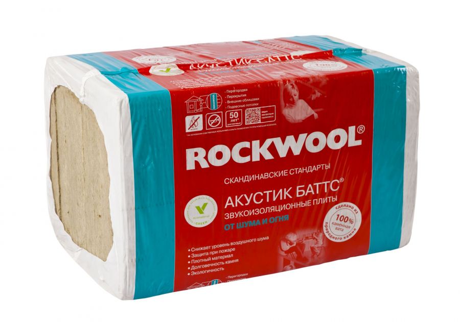 Утеплитель ROCKWOOL АКУСТИК БАТТС - 6м2