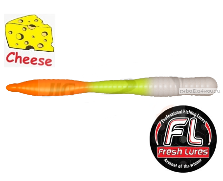 Мягкие приманки Fresh Lures Flat Worm 3,1'' 77 мм / 1,16 гр / упаковка 7 шт / цвет: 411  / сыр