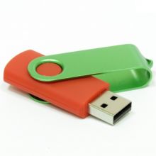 Флешки Twist Color красные с зеленым 8-16-32 Gb