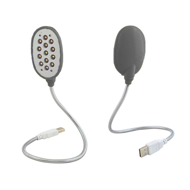 USB Лампа На Гибкой Ножке 13 LED Computer Light, Цвет Черный