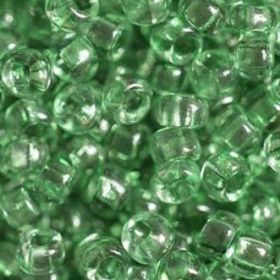 Бисер чешский 01163 темно-зеленый прозрачный кристальный Preciosa 1 сорт купить оптом