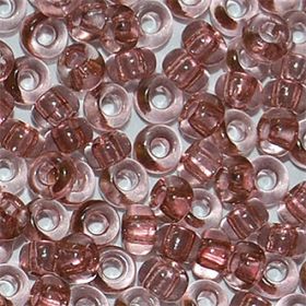 Бисер чешский 01194 бежево-розовый прозрачный кристальный Preciosa 1 сорт купить оптом