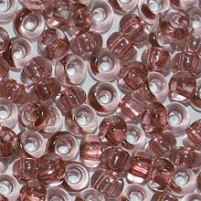 Бисер чешский 01194 бежево-розовый прозрачный кристальный Preciosa 1 сорт
