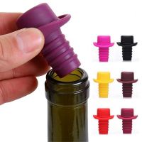Пробка для бутылок Шляпа Silicone Bottle Stoppers, цвет бордовый (1)