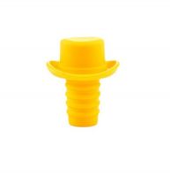 Пробка для бутылок Шляпа Silicone Bottle Stoppers, цвет желтый (2)
