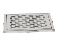 Слив донный квадратный XenoZone 200х200х120 2,5"(внутр.) плитка