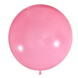 Розовый полуметровый латексный шар с гелием
