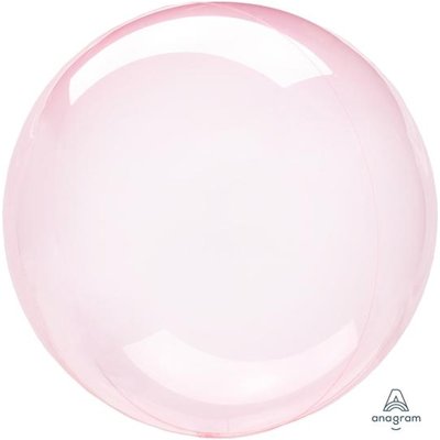 Розовая хрустальная сфера с гелием