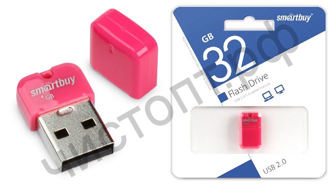 флэш-карта Smartbuy 32GB ART Pink