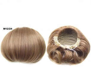 Искусственные термостойкие волосы - Шиньон "Бабетта" #M12/24, вес 80 гр