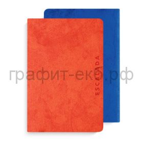 Книжка зап.А6 Феникс+ ДЖИНС ДЕЛАВЭ оранжевый+синий 96л. блок 2х-цветный точка 50188