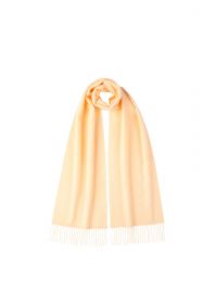 однотонный кашемировый шарф (100% драгоценный кашемир), цвет Румяный  BLUSH PINK CLASSIC cashmere, высокая плотность 7