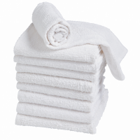 Гладкокрашеное полотенце белое