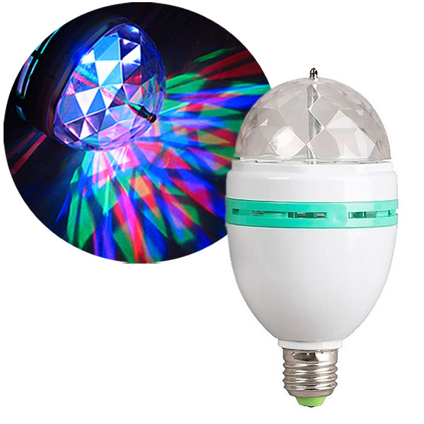 Светодиодная Лампа Led Full Color Rotating Lamp