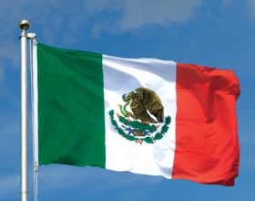 Флаг Мексики государственный 90х150 см