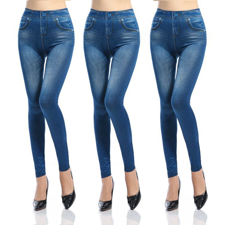 Синие Леджинсы Slim And Lift, Комлект 3 Шт, цвет синий