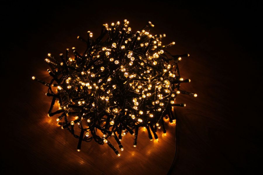 Гирлянда Luca Lighting теплый свет (550 ламп, длина гирлянды 1100 см) для ёлки 185 см