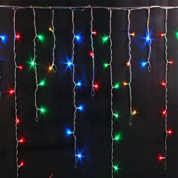 Гирлянда Бахрома 320 LED, 6х0.7 м, Цвет Свечения Разноцветный