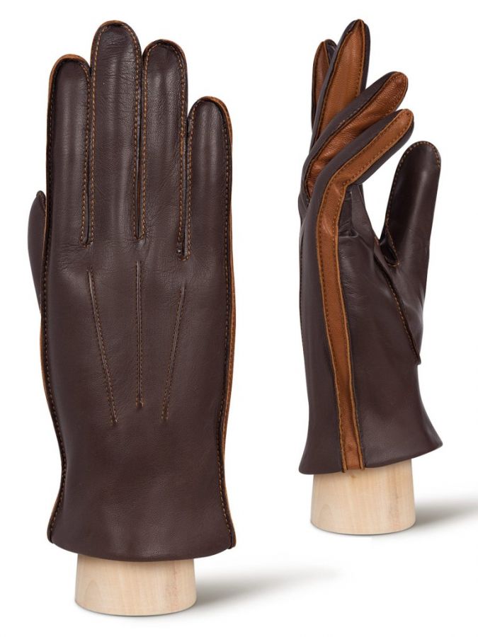Кожаные осенние мужские перчатки ELEGANZZA GR01-00010699