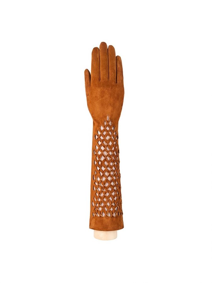 Длинные велюровые перчатки ELEGANZZA GR01-00005250