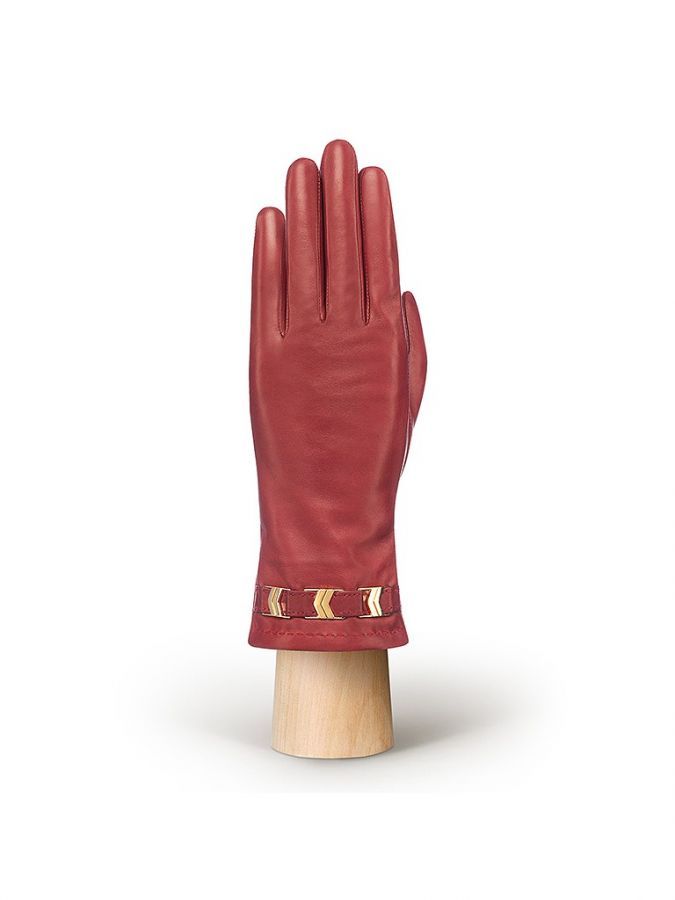 Кожаные перчатки с ремешком на манжете ELEGANZZA GR01-00009366