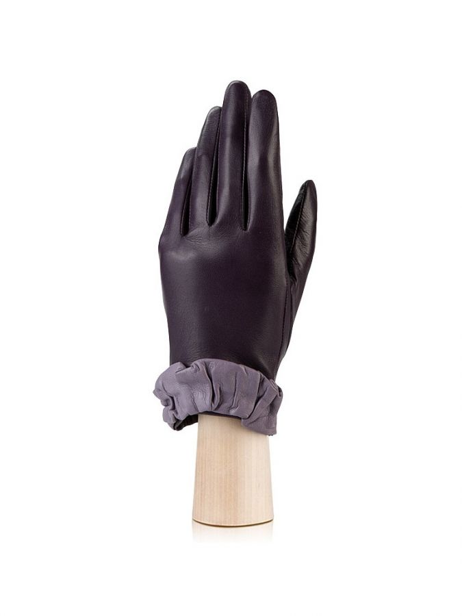 Кожаные перчатки с декоративной сборкой ELEGANZZA GR01-00014264