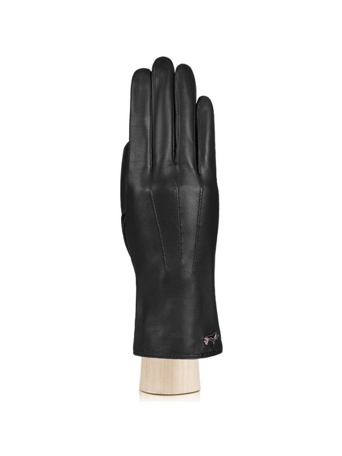 Черные кожаные перчатки LABBRA GR01-00008096