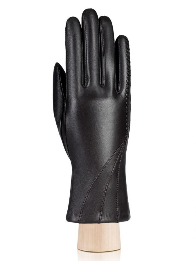 Черные кожаные перчатки ELEGANZZA GR01-00023372