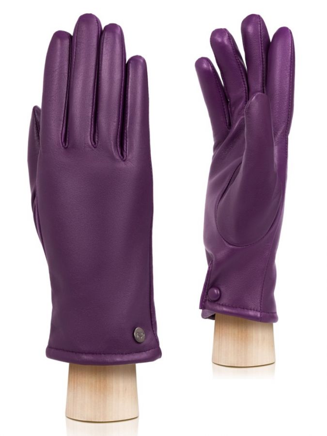 Кожаные перчатки с манжетой на кнопке LABBRA GR01-00027440