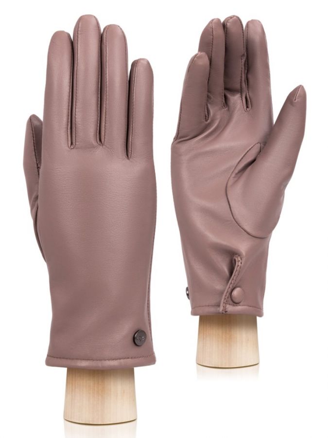 Кожаные перчатки с манжетой на кнопке LABBRA GR01-00027439