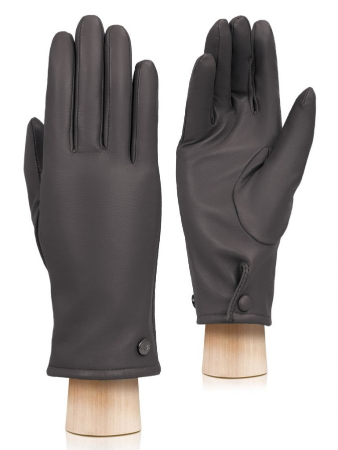 Кожаные перчатки с манжетой на кнопке LABBRA GR01-00027442