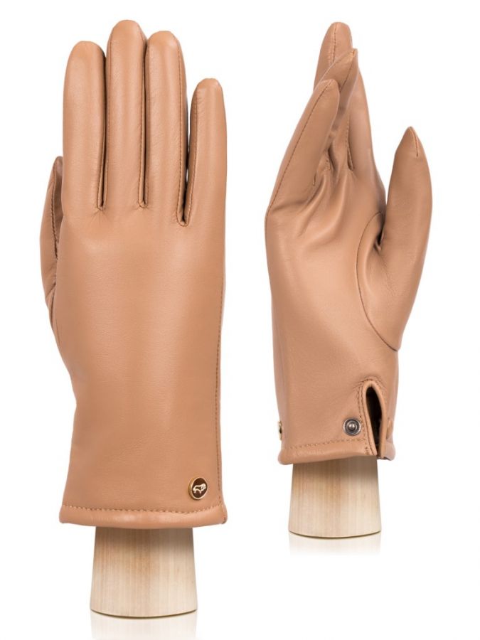 Кожаные перчатки с манжетой на кнопке LABBRA GR01-00027441