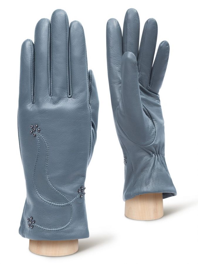 Кожаные перчатки с декоративной строчкой ELEGANZZA GR01-00027375