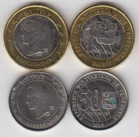 Венесуэла Набор 2 монеты 2018 UNC
