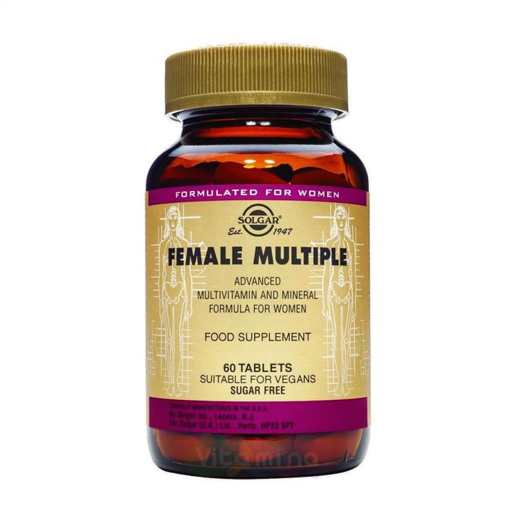 Солгар Мультивитаминный и минеральный комплекс для женщин, 60 таблеток