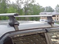 Багажник на крышу Lada XRay, Атлант, аэродинамические дуги Эконом, опора Е