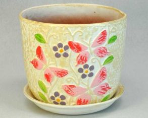 горшок Бабочки(35) 13см