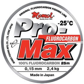 Леска флуорокарбон Momoi Pro-Max Fluorocarbon 25 м / цвет: прозрачный