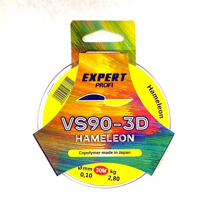 Леска хамелеон Expert Profi VS90-3D 0,12 мм 30 М