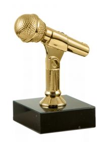 Приз статуэтка Музыка микрофон певец на подставке