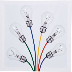 Постер со светодиодами Bulb, коллекция Лампочки, в ассортименте