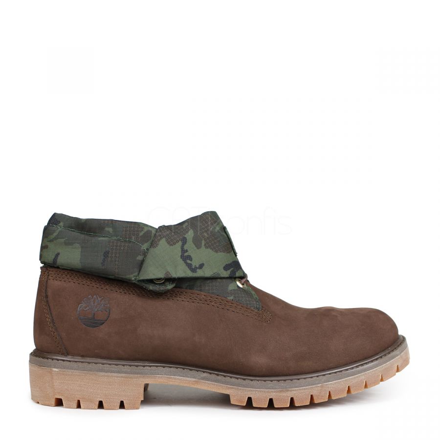 TIMBERLAND  ROLL-TOP BOOTS Brown Khaki