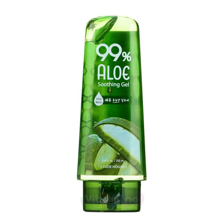 Etude House Универсальный гель с 99% содержанием экстракта сока алоэ вера 99% Aloe Soothing Gel, 250 мл