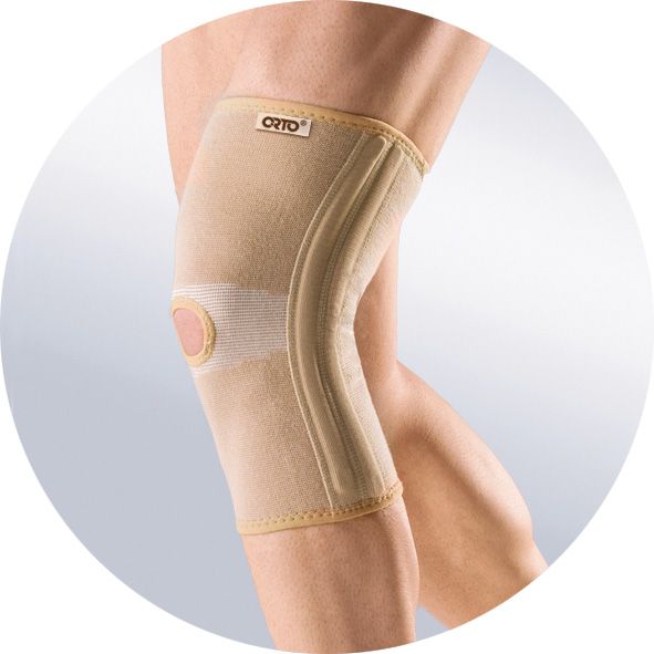 Бандаж на коленный сустав с гибкими ребрами жесткости