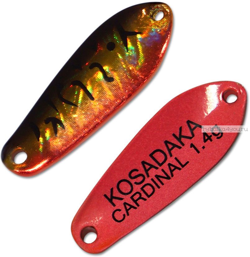 Блесна колебалка Kosadaka Trout Police Cardinal 1,4 гр / 25 мм / цвет: AD05