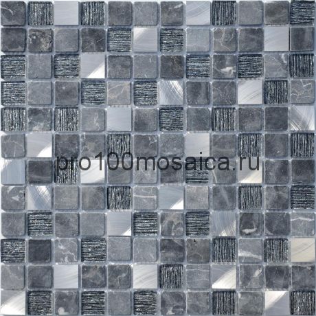 Мозаика Black Velvet 29,8х29,8x0,4 см (чип 23х23х4 мм)